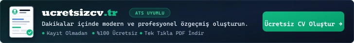Ücretsiz CV Oluştur